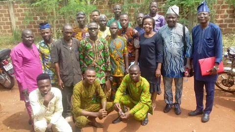 Photo d'ensemble de l'Assemblée Générale des membres du CA  de l'association Ayizo-kogbe na yi nukɔn